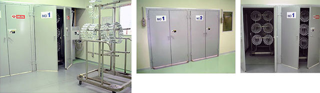 左：DRY TEC & 臺車，中心：DRY TEC 噴涂間一側(cè)，右：DRY TEC 準(zhǔn)備室一側(cè)